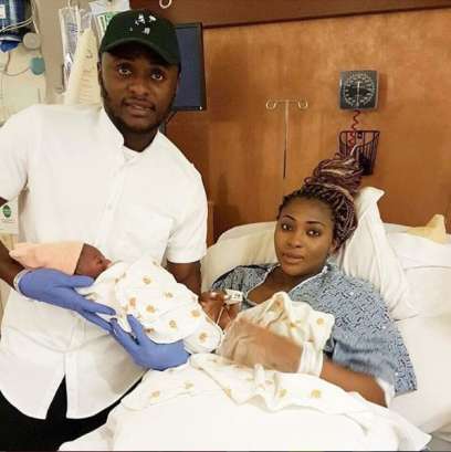 Ubi Franklin, Lilian Esoro and baby