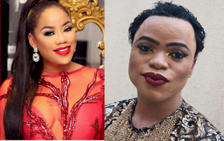Image result for bobrisky and toyin lawani