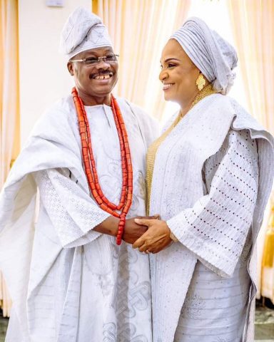 Ajimobi and his widow, florence