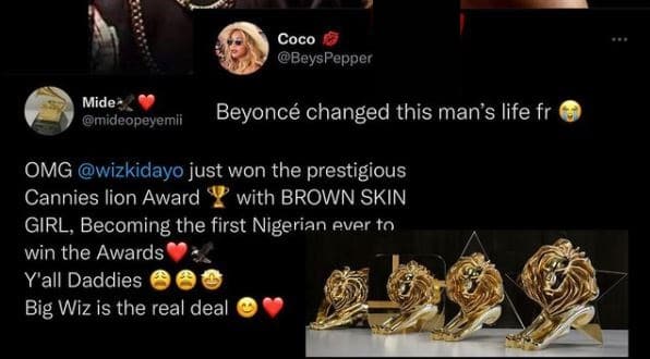 Wizkid and Beyoncé